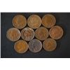 Image 1 : Indian Head One Cent; Various Dates & Conditions; Lot of 10; EST. $10-20
