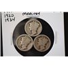 Image 1 : 1917, 1920 & 1934 Mercury Dime; Lot of 3; EST. $6-10