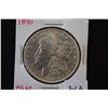 Image 1 : 1890 Silver Morgan $1; MS60; EST. $40-60