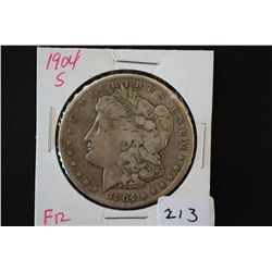 1904-S Silver Morgan $1; F12; EST. $40-60