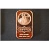 Image 1 : 2012 Copper Ingot; .999 Fine Copper 1 Oz.; EST. $3-5