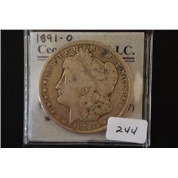 1891-O Silver Morgan $1; EST. $30-40