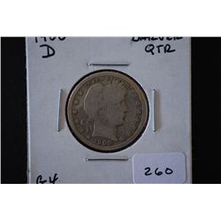 1908-D Barber Quarter; G4; EST. $8-15