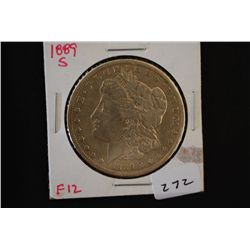 1889-S Silver Morgan $1; F12; EST. $40-60