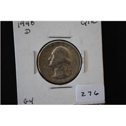 1948-D Washington Quarter; G4; EST. $6-10