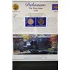 Image 1 : 1999 Delaware State Mint Quarter Set W/US Postal Stamps; P&D Mints; EST. $3-6