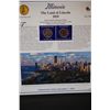 Image 1 : 2003 Illinois State Mint Quarter Set W/US Postal Stamps; P&D Mints; EST. $3-6