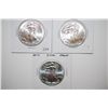Image 1 : 2012 Silver Eagle $1; Lot of 3; EST. $105-120