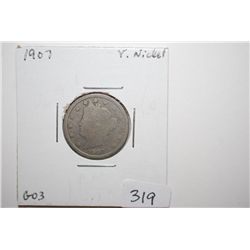 1907 V-Nickel; G03; EST. $2-5