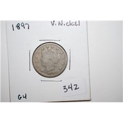 1897 V-Nickel; G4; EST. $3-6