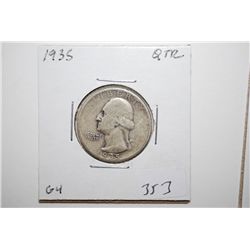 1935 Washington Quarter; G4; EST. $6-10