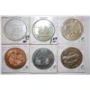Image 1 : Various California State Tokens; Lot of 6; EST. $10-20