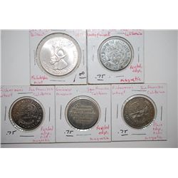 Various California State Tokens; Lot of 5; EST. $3-8