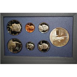 1986-S US Mint Prestige Proof Set W/Commerative Ellis Island $1 & Commerative Nation Of Immigrant Ha