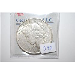 1922 Peace $1; EST. $30-50