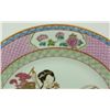 Image 2 : Pr OF 18th C CHINESE PINK MAIDEN SCENE PLATES