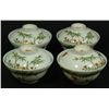 Image 1 : 4 19th C CHINESE LONG LIFE RICE BOWLS & LIDS
