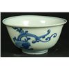 Image 1 : CHINESE BLUE & WHITE EGG SHELL PORCELAIN BOWL