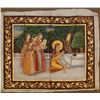 Image 1 : 18th/19th CENTURY INDIAN OIL PAINTING ON SILK