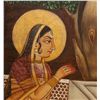Image 5 : 18th/19th CENTURY INDIAN OIL PAINTING ON SILK