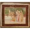 Image 7 : 18th/19th CENTURY INDIAN OIL PAINTING ON SILK