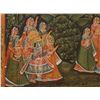 Image 4 : 18th/19th CENTURY INDIAN OIL PAINTING ON SILK