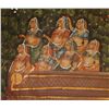 Image 6 : 18th/19th CENTURY INDIAN OIL PAINTING ON SILK