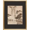 Image 2 : CHINESE MIXED MEDIA ON PAPER DEPICTING WATERFALL