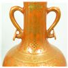 Image 3 : 18th C CHINESE ORANGE & GOLD PORCELAIN VASE