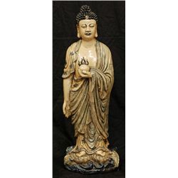 CHINESE XIANFENG PERIOD PORCELAIN BUDDHA