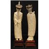 Image 6 : CHINESE CARVED IVORY EMPEROR & EMPRESS FIGURES
