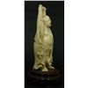 Image 5 : CHINESE CARVED IVORY STANDING BUDDHA FIGURE