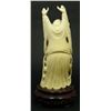Image 7 : CHINESE CARVED IVORY STANDING BUDDHA FIGURE