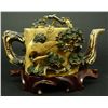 Image 4 : CHINESE CARVED IVORY NATURE SCENE TEAPOT