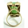 Image 5 : 14K YELLOW GOLD JADEITE & DIAMOND RING