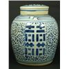 Image 1 : CHINESE BLUE & WHITE PORCELAIN I CHING GINGER JAR