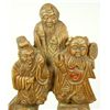 Image 4 : CHINESE TONGZHI PERIOD WOODEN IMMORTALS SCULPTURE