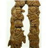 Image 5 : CHINESE TONGZHI PERIOD WOODEN IMMORTALS SCULPTURE