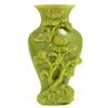 Image 5 : PAIR OF CHINESE GREEN SOAPSTONE HIGH RELIEF VASES