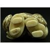 Image 5 : JAPANESE CARVED IVORY GROUP FIGURE SIGNED
