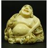 Image 1 : JAPANESE IVORY NETSUKE FIGURE OF BUDDHA SIGNED