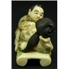 Image 4 : JAPANESE CARVED IVORY EROTIC FIGURE SIGNED