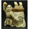 Image 1 : JAPANESE CARVED IVORY NETSUKE OF BOYS SIGNED
