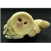 Image 6 : JAPANESE CARVED IVORY NETSUKE OF BOYS SIGNED
