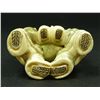 Image 5 : JAPANESE CARVED IVORY NETSUKE OF THREE MEN