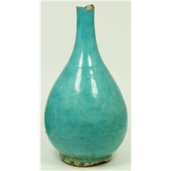 MING DYNASTY TURQUOISE GLAZE CERAMIC VASE