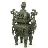 Image 1 : CHINESE QIANGLONG BRONZE FOOTED DRAGONS CENSOR
