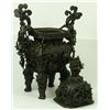Image 5 : CHINESE QIANGLONG BRONZE FOOTED DRAGONS CENSOR