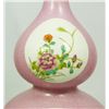 Image 8 : 19th C CHINESE PINK DOUBLE GOURD GUANGXU VASE