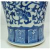 Image 3 : 19th C CHINESE BLUE & WHITE QIANLONG FLORAL VASE